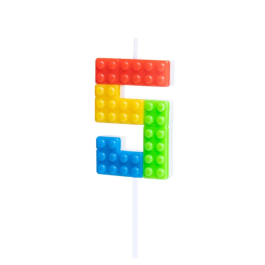 Είδη Πάρτυ - Κερί Νούμερο "5" Lego - Κωδικός: 129579 - SmileStore
